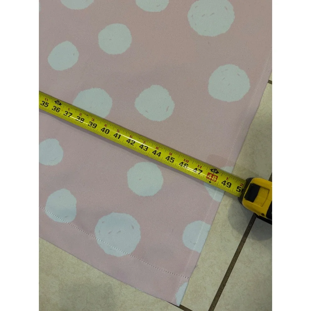 Society6 Pink White Polka Dot Blackout Curtains Set of 2 Panels Kids Nursery